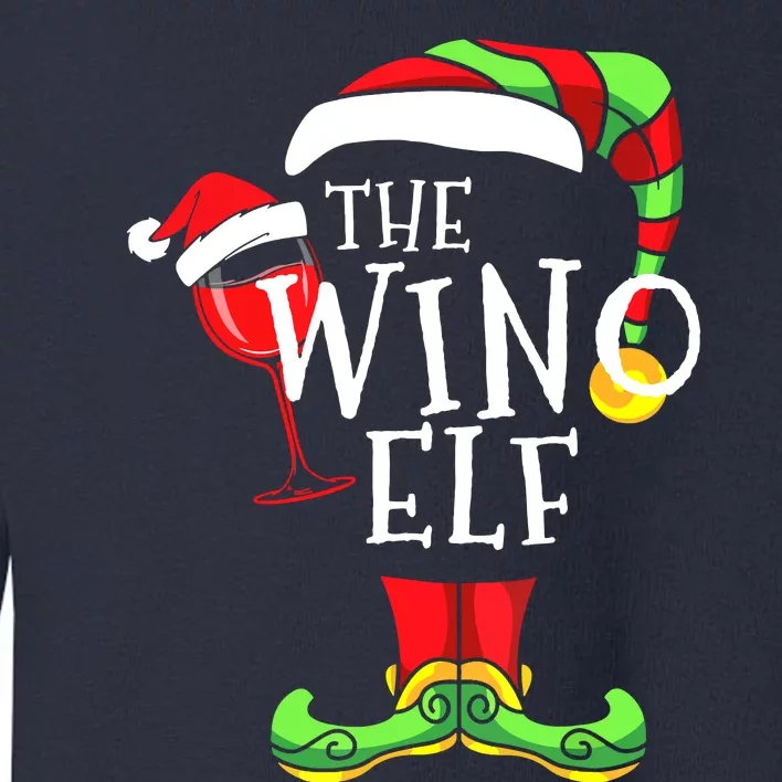 I'm The Wino Elf Family Matching Christmas Gift Group Toddler Sweatshirt