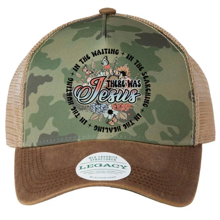 In The Waiting Searching Healing Hurting There Was Jesus Legacy Tie Dye Trucker Hat