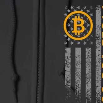 I Told You So Btc Fun Quote With Usa Flag Full Zip Hoodie