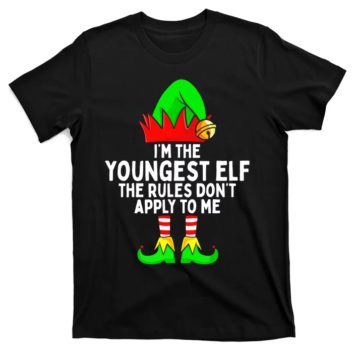 I'm The Youngest Elf Rules Don't Apply To Me Matching T-Shirt