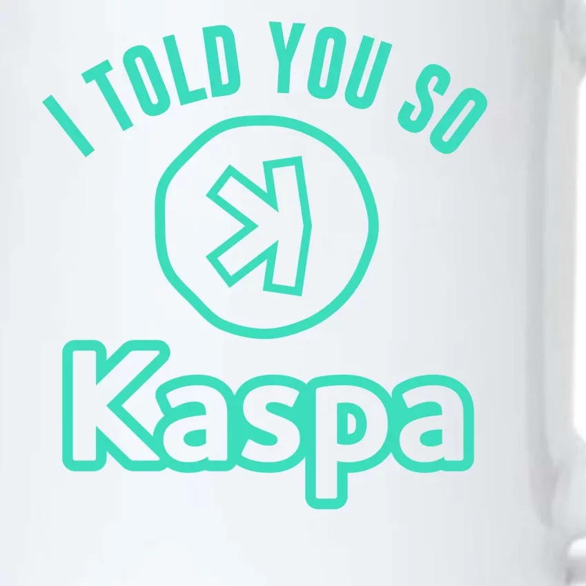 I Told You So Kaspa Crypto Kaspa Mining Kaspa Crypto Miner Crypto Bullrun Black Color Changing Mug