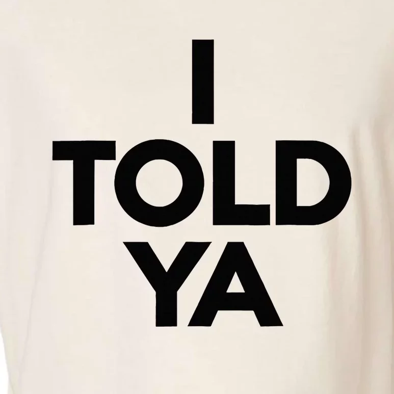 I Told Ya Tennis I Told You Garment-Dyed Women's Muscle Tee