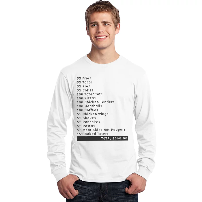 I Think You Should Leave Pay It Forward 55 BURGERS Long Sleeve Shirt