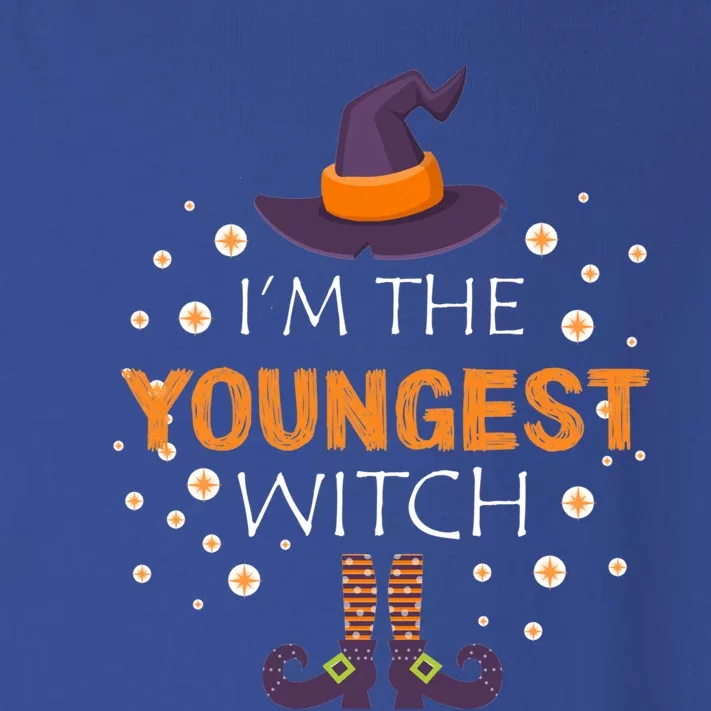 Im The Youngest Witch Matching Family Group Halloween Gift Toddler Long Sleeve Shirt