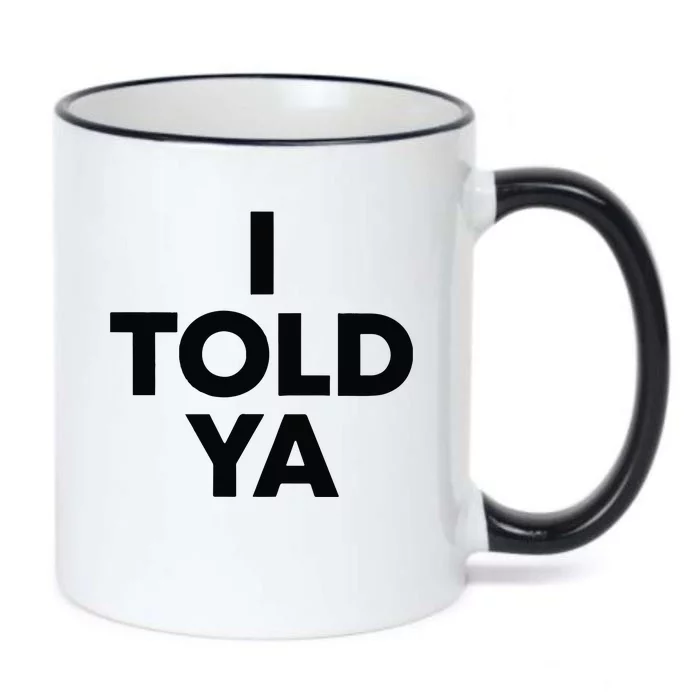 I Told Ya Tennis I Told You Black Color Changing Mug