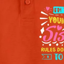 I'm The Youngest Sister Rules Don't Apply To Me Sibling Gift Dry Zone Grid Performance Polo