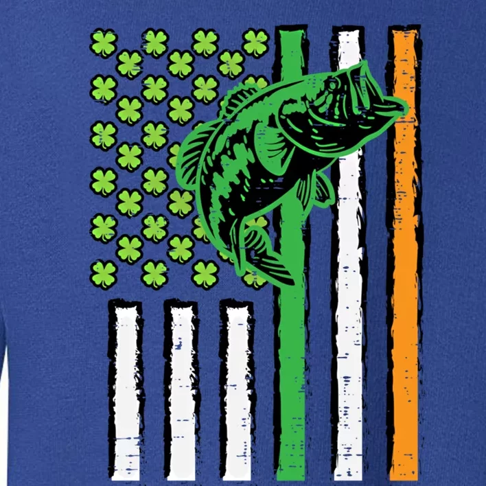 Irish Us American Flag Fishing Fish St Patricks Day Dad Gift Toddler Sweatshirt