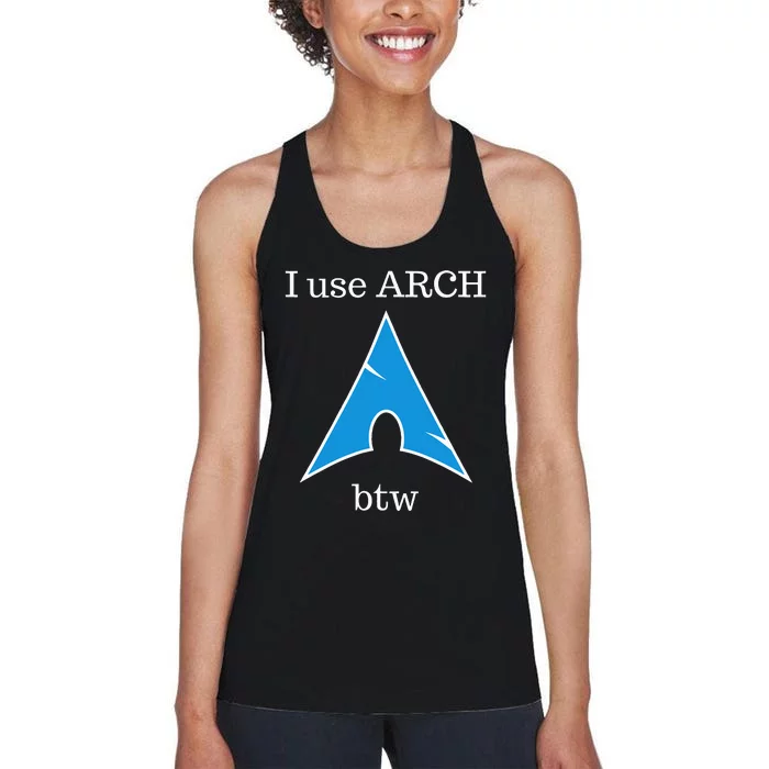 I Use Arch Btw Women's Racerback Tank