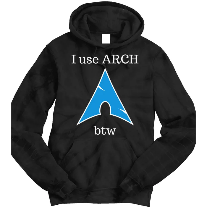 I Use Arch Btw Tie Dye Hoodie