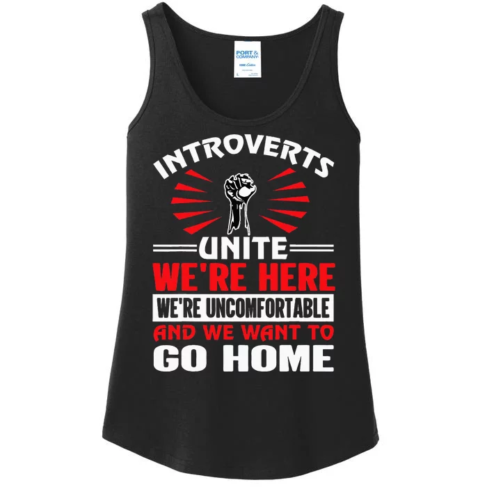 Introverts Unite Funny Anti Social Ladies Essential Tank