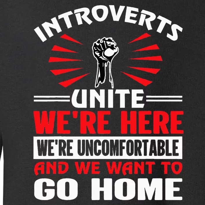 Introverts Unite Funny Anti Social Toddler Sweatshirt