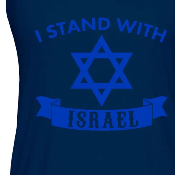 Israel USA Flags support Ladies Essential Flowy Tank