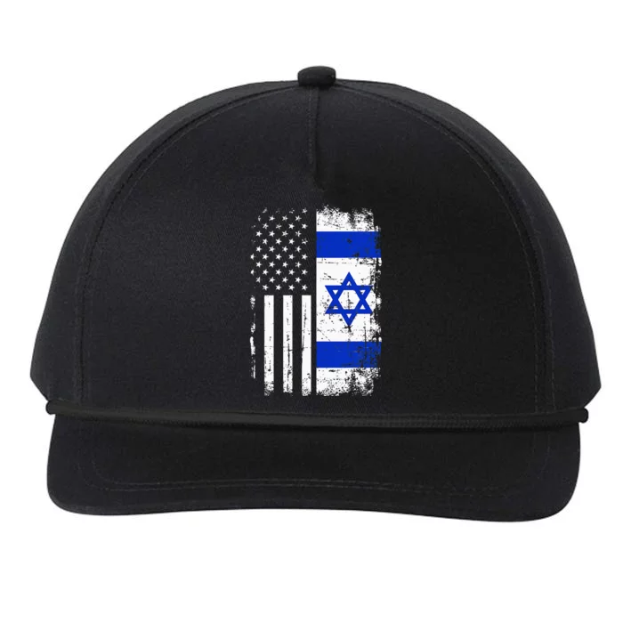 Israel Usa Flag Snapback Five-Panel Rope Hat