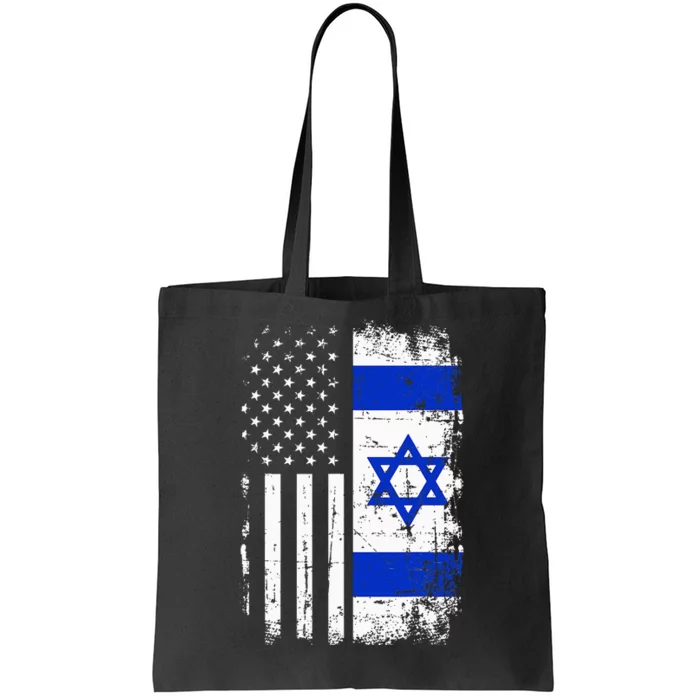 Israel Usa Flag Tote Bag