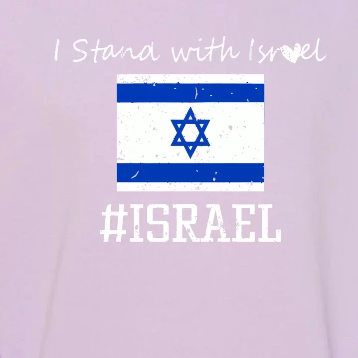 Israel USA Flags Garment-Dyed Sweatshirt