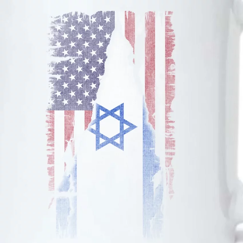 Israel Usa Flag | I Stand With Israel Black Color Changing Mug