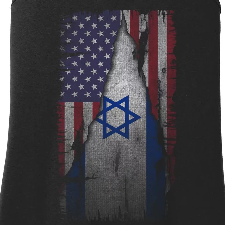 Israel Usa Flag | I Stand With Israel Ladies Essential Tank