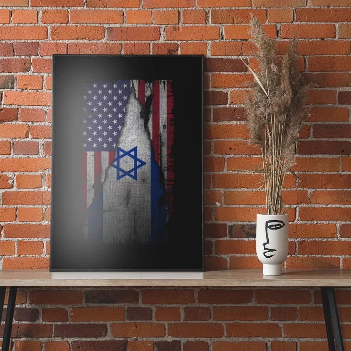 Israel Usa Flag | I Stand With Israel Poster