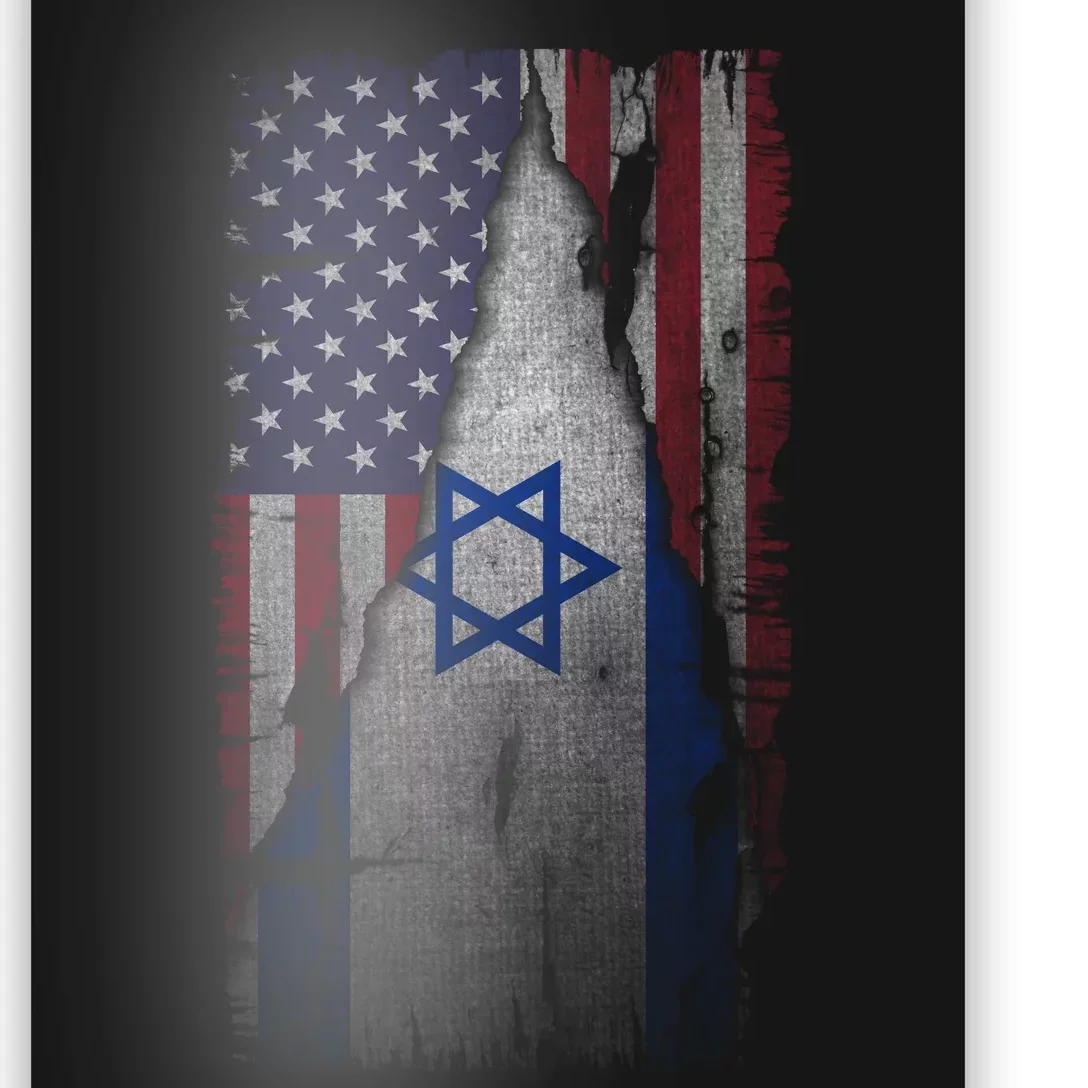 Israel Usa Flag | I Stand With Israel Poster