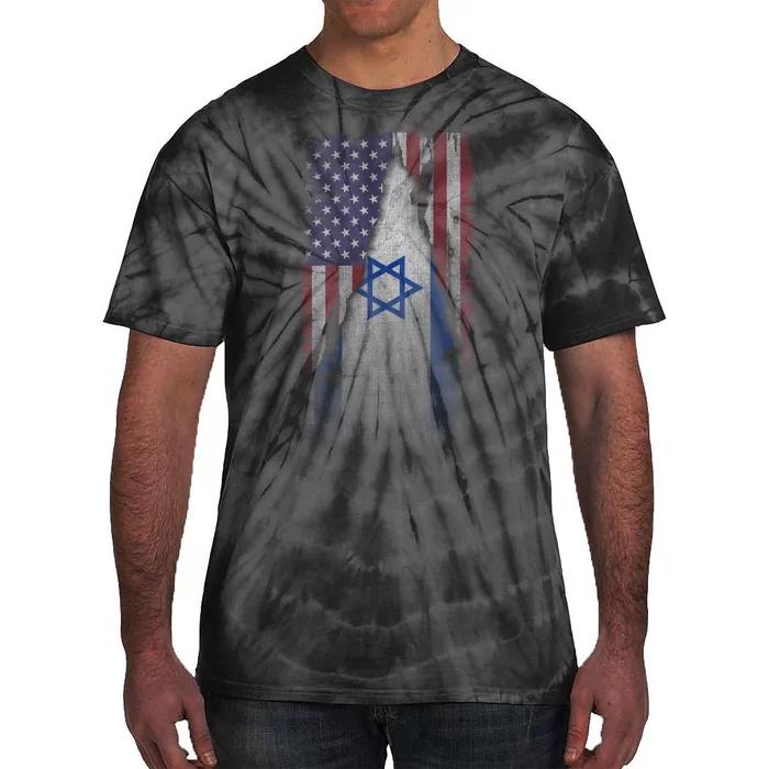 Israel Usa Flag | I Stand With Israel Tie-Dye T-Shirt