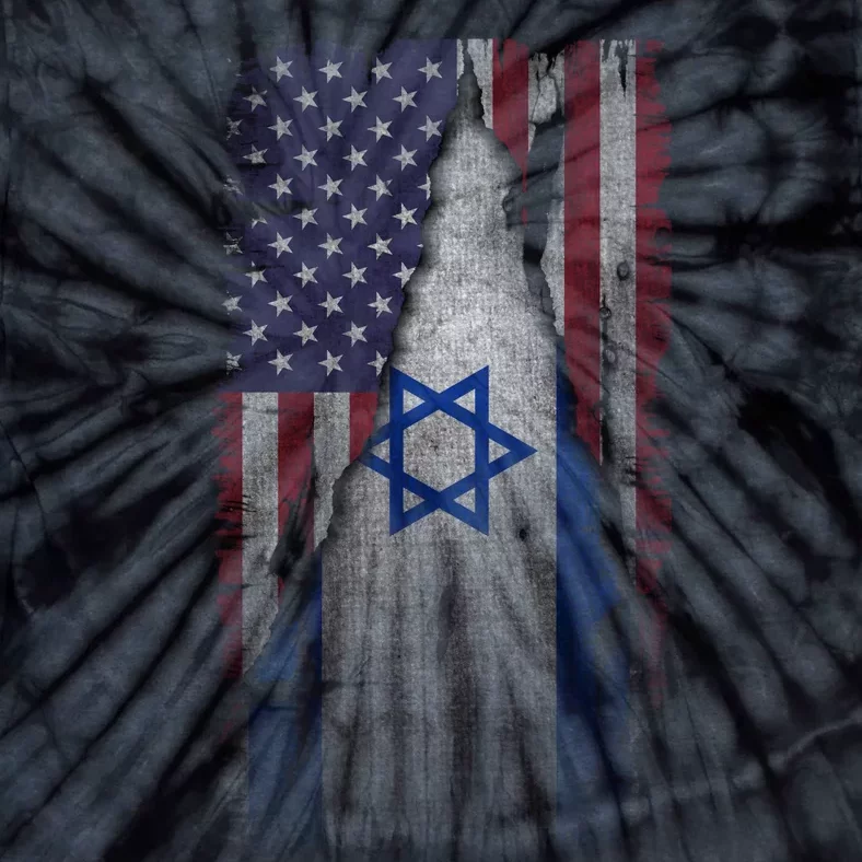 Israel Usa Flag | I Stand With Israel Tie-Dye T-Shirt