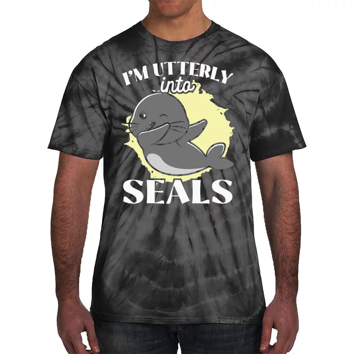 I'm Utterly Into Seals Animal Marine Biologist Seal Tie-Dye T-Shirt