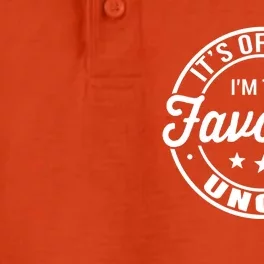 Its Uncle I Am The Favorite Funny Gift Dry Zone Grid Performance Polo