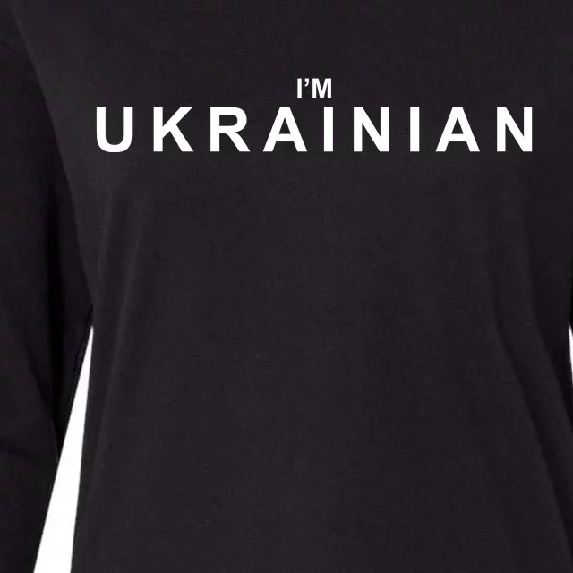 I'm Ukrainian Womens Cotton Relaxed Long Sleeve T-Shirt