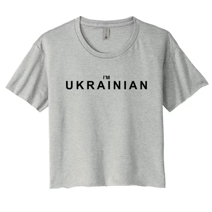 I'm Ukrainian Women's Crop Top Tee