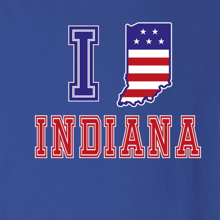 Indiana Usa Patriotic Usa Flag I Love Indiana Gift Toddler Long Sleeve Shirt