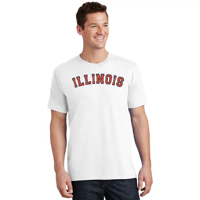 Illinois Usa Patriotic Birthday School University Gift T-Shirt