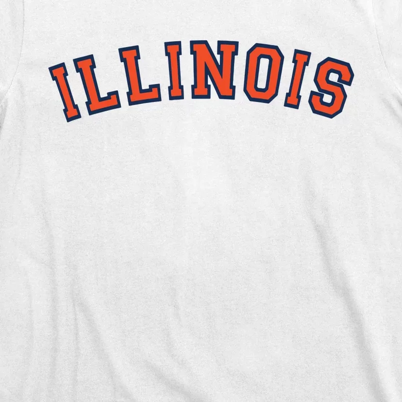 Illinois Usa Patriotic Birthday School University Gift T-Shirt