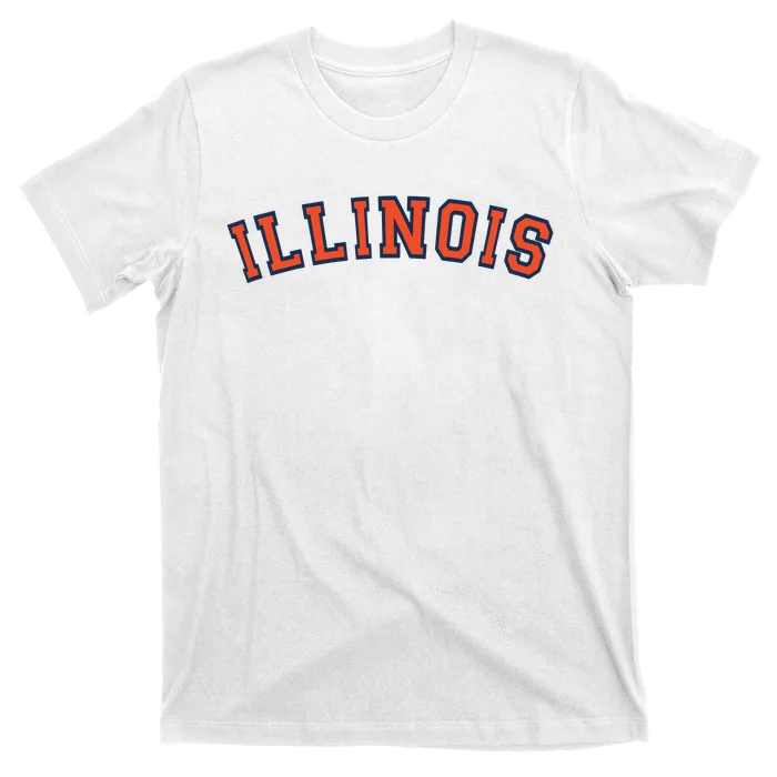 Illinois Usa Patriotic Birthday School University Gift T-Shirt