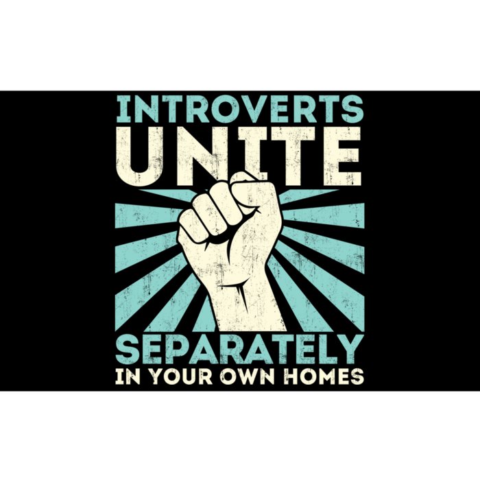 Introverts Unite Separately - Funny Introverted Antisocial Bumper Sticker