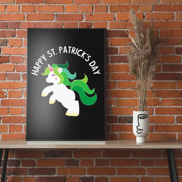 Irish Unicorn St. Patricks Day Fors,, Poster