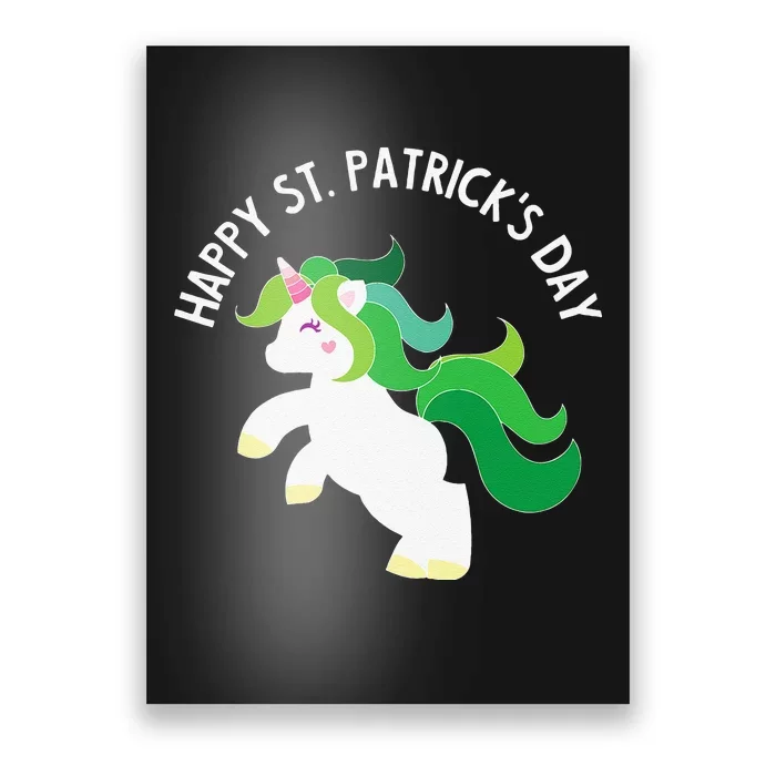 Irish Unicorn St. Patricks Day Fors,, Poster