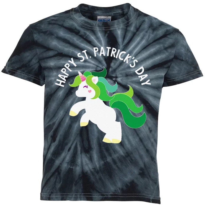 Irish Unicorn St. Patricks Day Fors,, Kids Tie-Dye T-Shirt