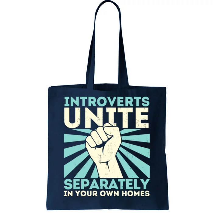 Introverts Unite Separately Funny Introverted Antisocial Tote Bag