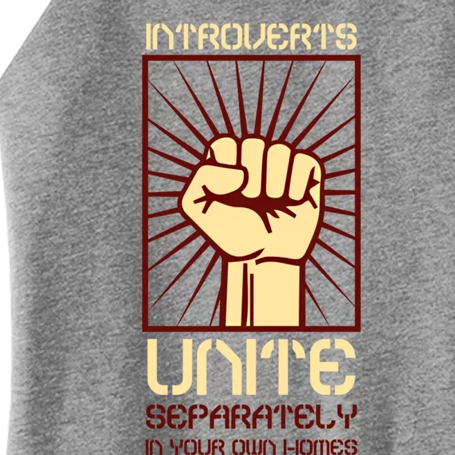 Introverts Unite Separately Antisocial Gift Women’s Perfect Tri Rocker Tank