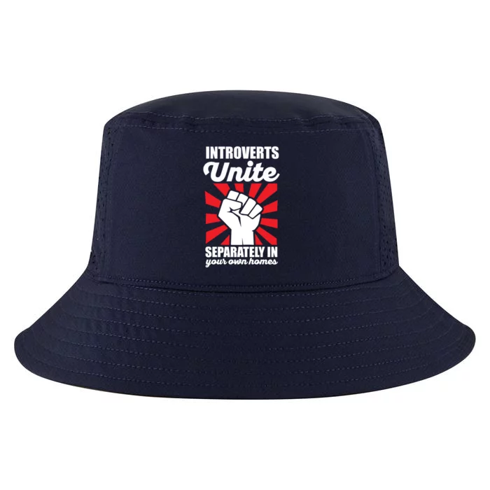 Introverts Unite Separately In Home Funny Saying Antisocial Cute Gift Cool Comfort Performance Bucket Hat