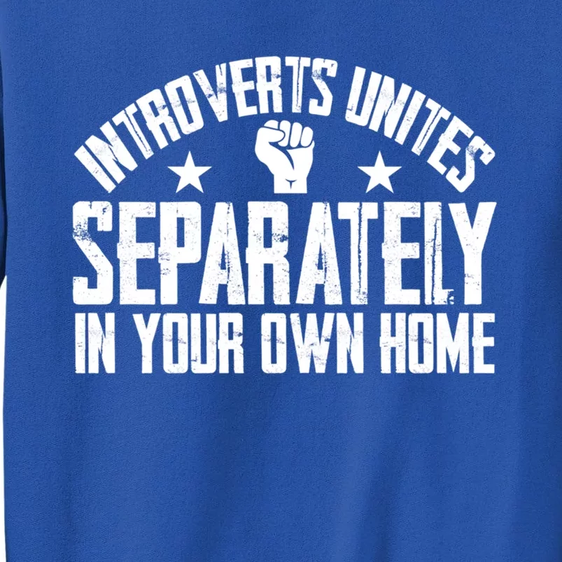 Introverts Unites Separately In Your Own Home Giftgiftgift Cool Gift Sweatshirt