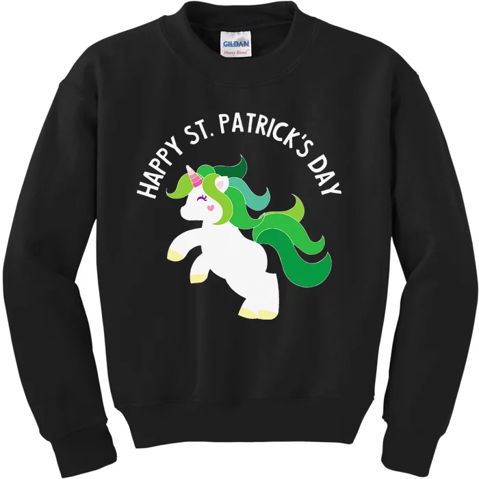 Irish Unicorn St. Patricks Day For,, Kids Sweatshirt