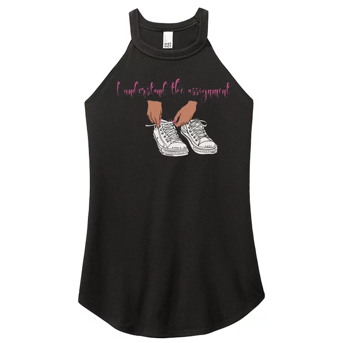 I Understand The Assignment Women’s Perfect Tri Rocker Tank