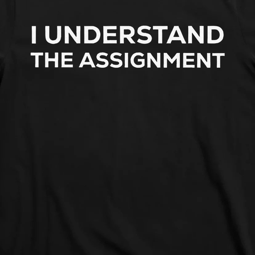 I Understand The Assignment T-Shirt