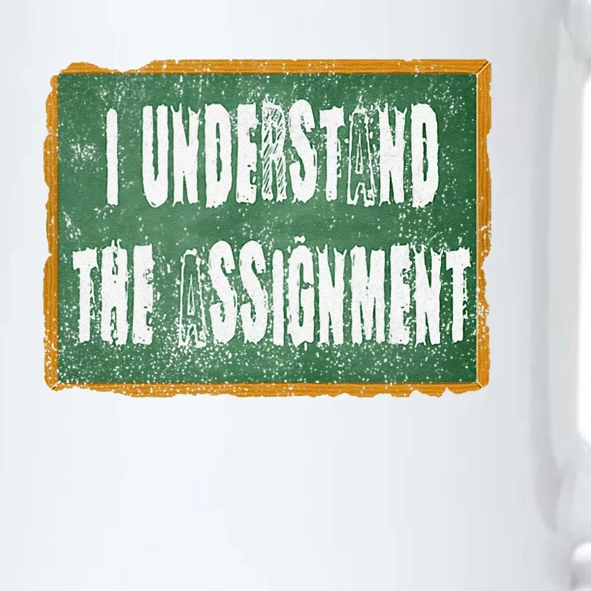 I Understand The Assignment Black Color Changing Mug