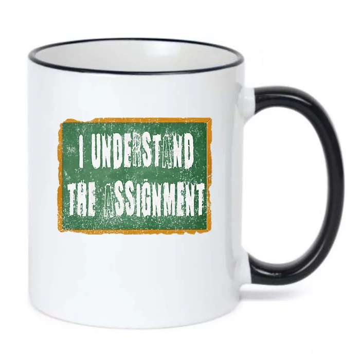 I Understand The Assignment Black Color Changing Mug