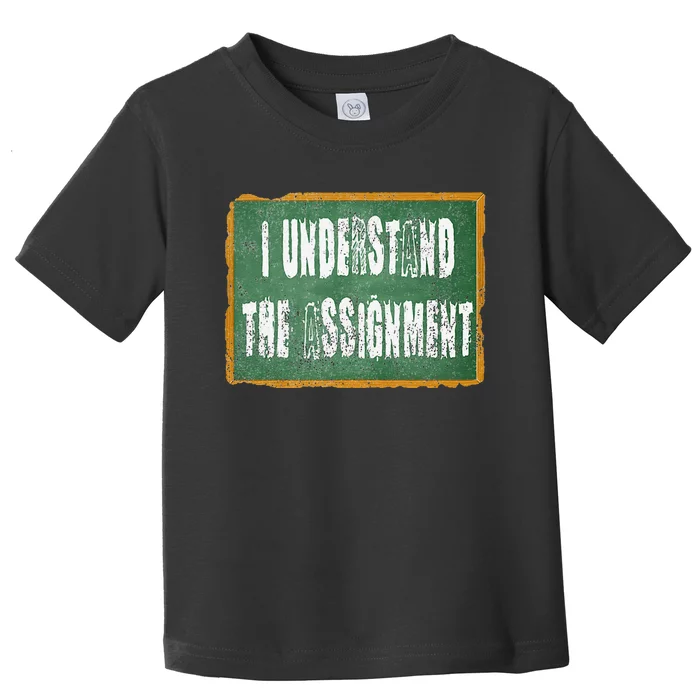 I Understand The Assignment Toddler T-Shirt