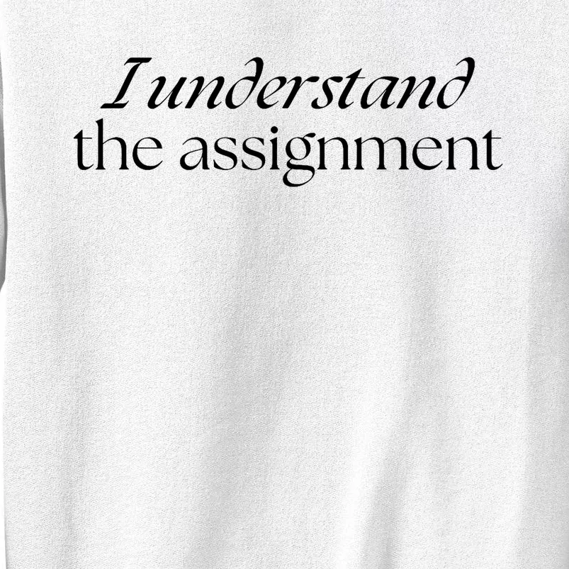 I Understand The Assignment Kamala Harris 2024 Sweatshirt