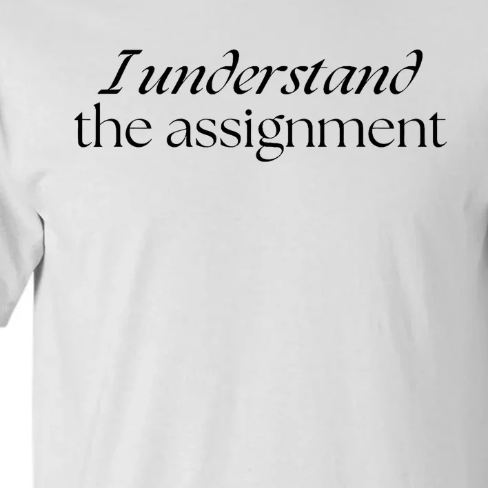 I Understand The Assignment Kamala Harris 2024 Tall T-Shirt