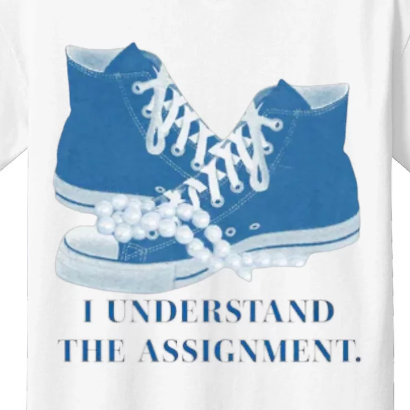 I Understand The Assignment Veterans For Kamala Kids T-Shirt